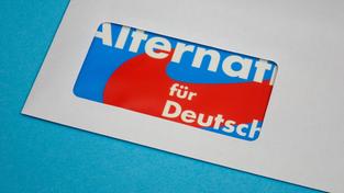Das Logo der Partei AfD ist im Sichtfenster eines Briefumschlags zu sehen (Foto: IMAGO / Steinach)
