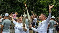 Die Olympische Flamme im Saarland (Foto: Staatskanzlei des Saarlandes)