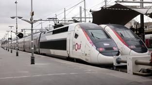 TGV Züge stehen in einem Bahnhof. (Foto: Imago/MAXPPP/Delphine Goldsztejn)