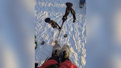 Auf der Schneeschuhwanderung unserer Lapplandreisenden (Foto: SR/Christoph Borgans)