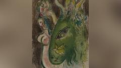 Marc Chagall: Paradies, Zeichnung für die Bibel, 1958/59  (Foto: © VG Bild-Kunst, Bonn 2024. Foto: Tom Gundelwein)