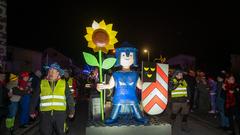 Fastnacht 2025: Der Nachtumzug in Bliesmengen-Bolchen mit dem SR 3 Prunkwagen (Foto: SR/Pasquale D'Angiolillo)