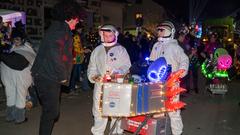 Fastnacht 2025: Der Nachtumzug in Bliesmengen-Bolchen mit dem SR 3 Prunkwagen (Foto: SR/Pasquale D'Angiolillo)