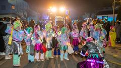 Fastnacht 2025: Der Nachtumzug in Bliesmengen-Bolchen mit dem SR 3 Prunkwagen (Foto: SR/Pasquale D'Angiolillo)