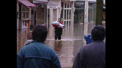 Hochwasser in Saarbrücken (Foto: SR)