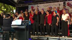 Der "Jazzchor 92 Hertz" bei Sing City 2024  (Foto: SR)