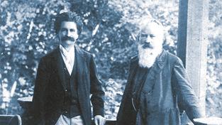 Johann Strauß und Johannes Brahms (Foto: Wikimedia commons)