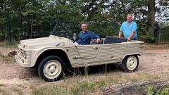 Michael Friemel und Christoph in einem Citroën Méhari (Foto: SR 3)