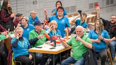 SR 3 Vereinsduell: Die Narren aus Weiskirchen gegen den Schalmeienverein aus Dudweiler (Foto: SR/Pasquale D'Angiolillo)