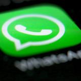 WhatsApp-Logo auf einem Bildschirm (Foto: dpa/Martin Gerten)