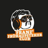 Logo vom "Franz Frühaufsteher Club" auf schwarzem Untergrund. (Foto: UNSERDING)