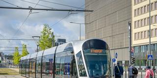 Luxtram, Straßenbahn in Luxemburg (Foto: IMAGO / Joko)